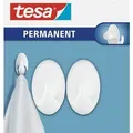 Weiteres Produktbild Haken „66602“, weiß, selbstklebend, Größe S, oval, TESA