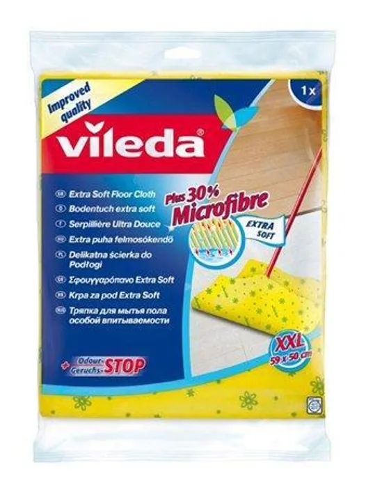 Hauptbild des Produkts Hadřík na podlahu, 30% mikrovlákna, velikost XXL, VILEDA, žlutý