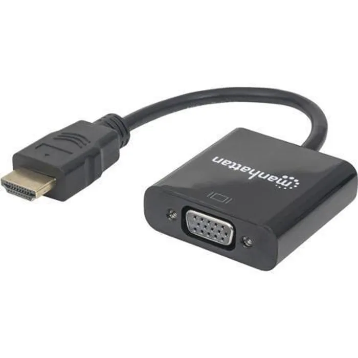 Hauptbild des Produkts HDMI - VGA adaptér, černá, MANHATTAN