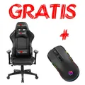 Gaming Stuhl Red Fighter C7, schwarz, abnehmbare Kissen, + Maus Marvo G942, PROMO