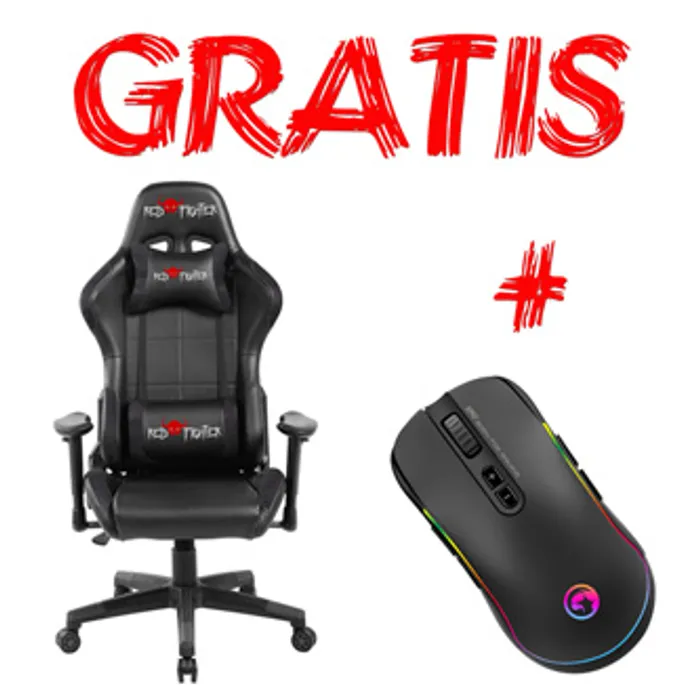 Hauptbild des Produkts Herní křeslo Red Fighter C7, černé, odnímatelné polštářky, + myš Marvo G942, PROMO