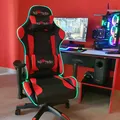 Gaming-Stuhl Red Fighter C8, schwarz, + Maus Marvo M519, PROMO, RGB-Hintergrundbeleuchtung