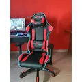 Gaming Stuhl Red Fighter C8, schwarz, abnehmbare Kissen, RGB-Beleuchtung