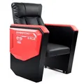 Gaming Sofa E-Blue COBRA, schwarz/rot, festliegend