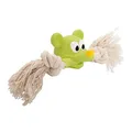 MINI-Mauskopf mit Baumwollhantel, mit Sound, 5x18 cm, grün/natur, HipHop