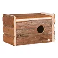 Nistkasten aus Naturholz für Sittiche 21x13x12 cm