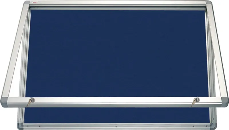 Hauptbild des Produkts Horizontální vitrina 90x60 cm, zámek,filcový vnitřek - modrý