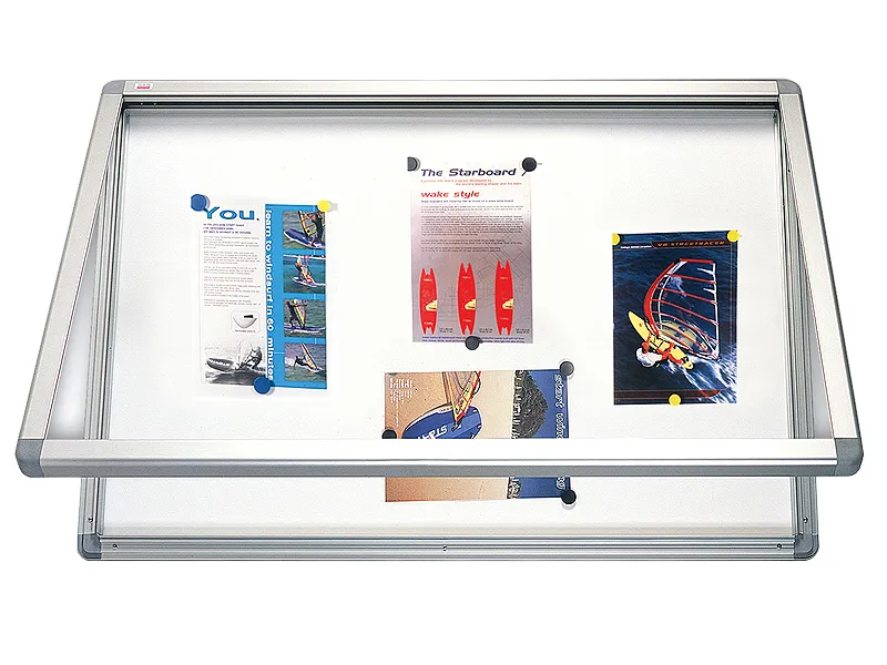 Hauptbild des Produkts Horizontální vitrina 150x100cm, zámek, lakovaný vnitřek - magnetická