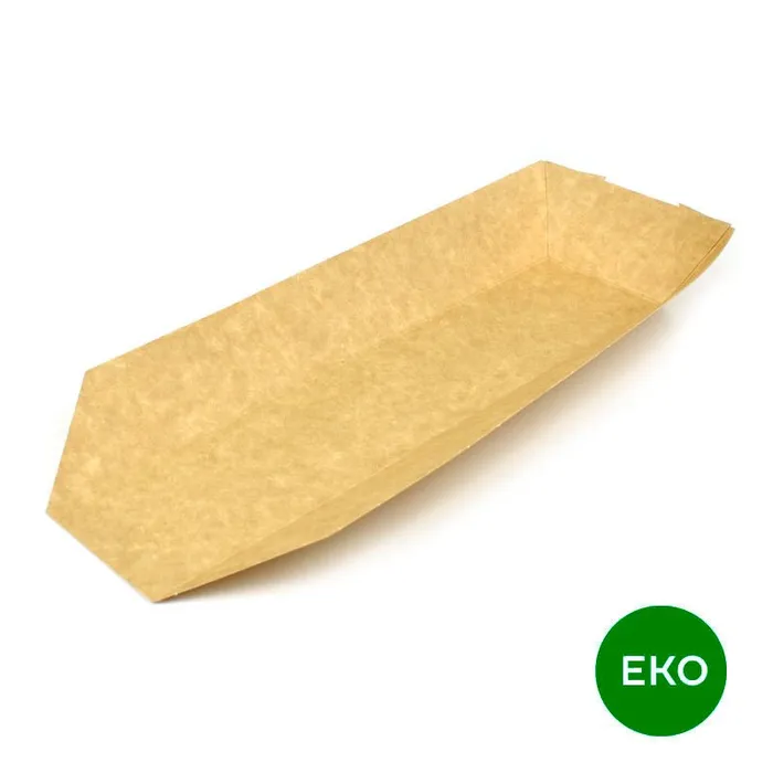 Hauptbild des Produkts Hot dog EKO otevřený, kraft, 250 x 60 x 40 mm, [50 ks]