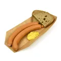 Weiteres Produktbild Hot Dog EKO offen, Kraft, 250 x 60 x 40 mm, [50 Stück]