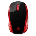 HP Maus 200 Red, 1000DPI, 2.4 [GHz], optisch, 3Tas., schnurlos, rot, 2 Stk AAA, MacOS X 10.x,Google Chrome OS, MS Windows 7 und hö