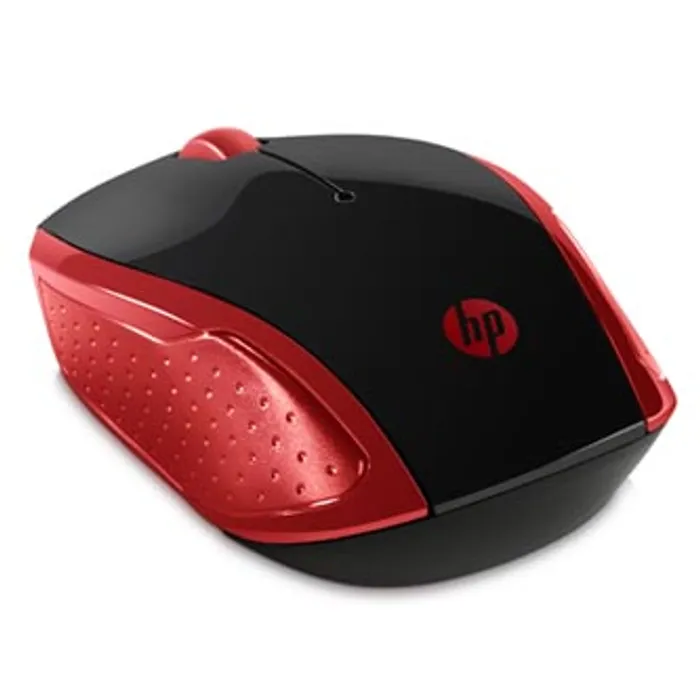 Hauptbild des Produkts HP myš 200 Wireless Red, 1000DPI, 2.4 [GHz], optická, 3tl., 1 kolečko, bezdrátová, červen