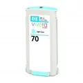 HP Originaltinte C9390A, HP 70, Cyan hell, 130 ml, HP Designjet Z2100, Z3100
