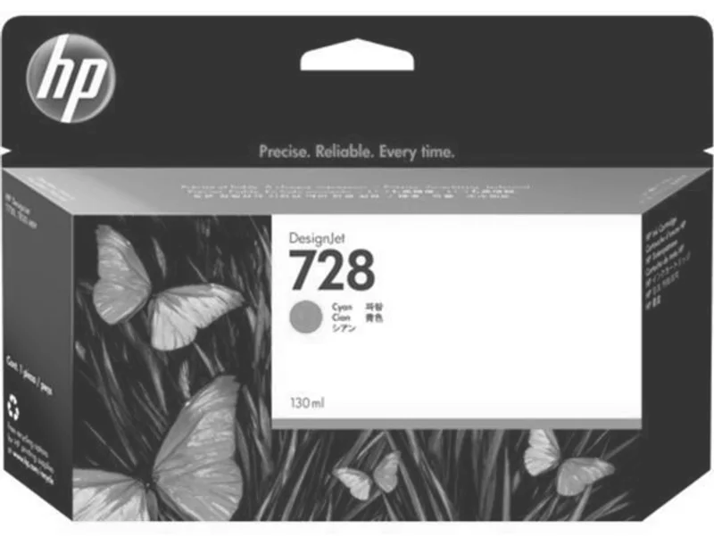 Hauptbild des Produkts HP originální ink F9J67A, HP 728, cyan, 130ml, HP DesignJet T730, DesignJet T830, DesignJ