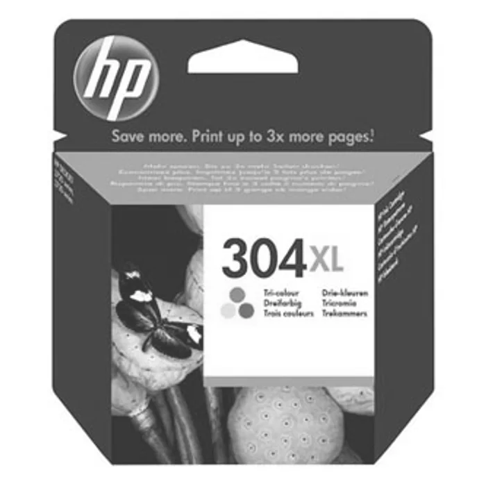 Hauptbild des Produkts HP originální ink N9K07AE, HP 304XL, Tri-color, 300str., 7ml, HP DeskJet 2620,2630,2632,2