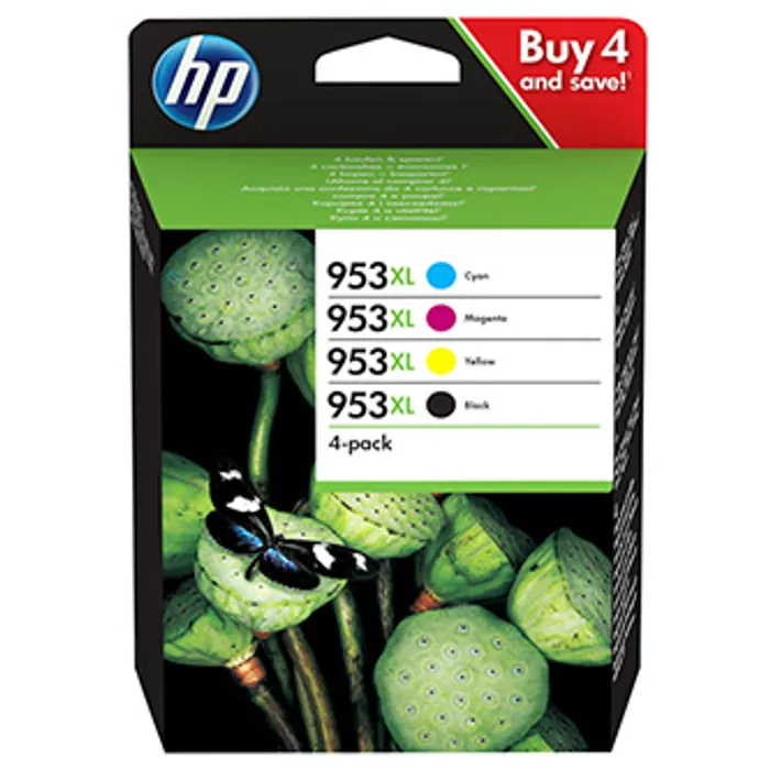 Hauptbild des Produkts HP originální ink sada 3HZ52AE, HP 953XL, CMYK, 1600CMY-2000Kstr., HP Officejet Pro 7720,