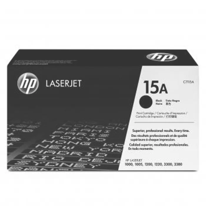 Hauptbild des Produkts HP originální toner C7115A, black, 2500str., HP 15A, HP LaserJet 1000, 1200, 1200n, 1220,