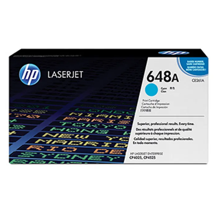 Hauptbild des Produkts HP originální toner CE261A, cyan, 11000str., HP 648A, HP Color LaserJet CP4025, CP4525, O