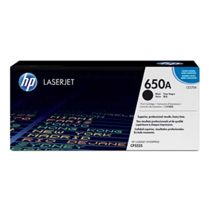 Hauptbild des Produkts HP originální toner CE270A, black, 13500str., HP 650A, HP LaserJet CP5525n, CP5525dn, CP5