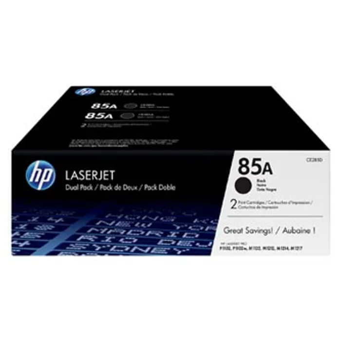 Hauptbild des Produkts HP originální toner CE285AD, black, HP 85A, HP LJ Pro M1132, M1136, M1212, M1217, P1102,
