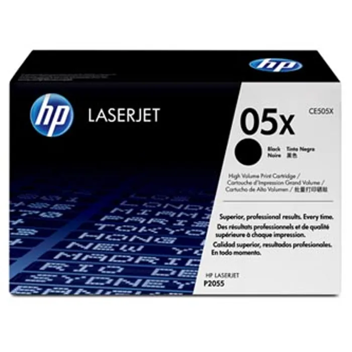 Hauptbild des Produkts HP originální toner CE505X, black, 6500str., HP 05X, high capacity, HP LaserJet P2055, O