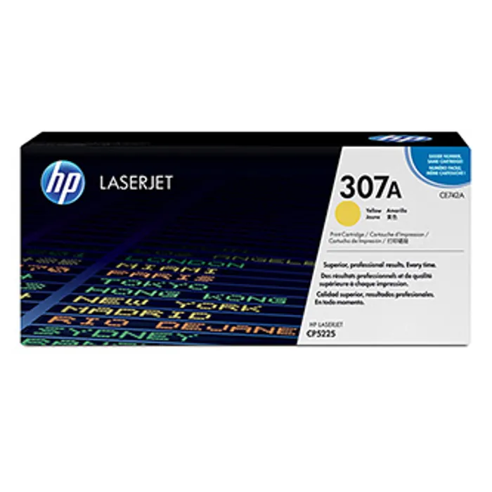 Hauptbild des Produkts HP originální toner CE742A, yellow, 7300str., HP 307A, HP Color LaserJet CP5225, O