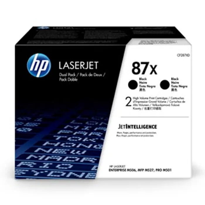 Hauptbild des Produkts HP originální toner CF287XD, black, 36000 (2x18000)str., HP 87X, HP LaserJet Enterprise M