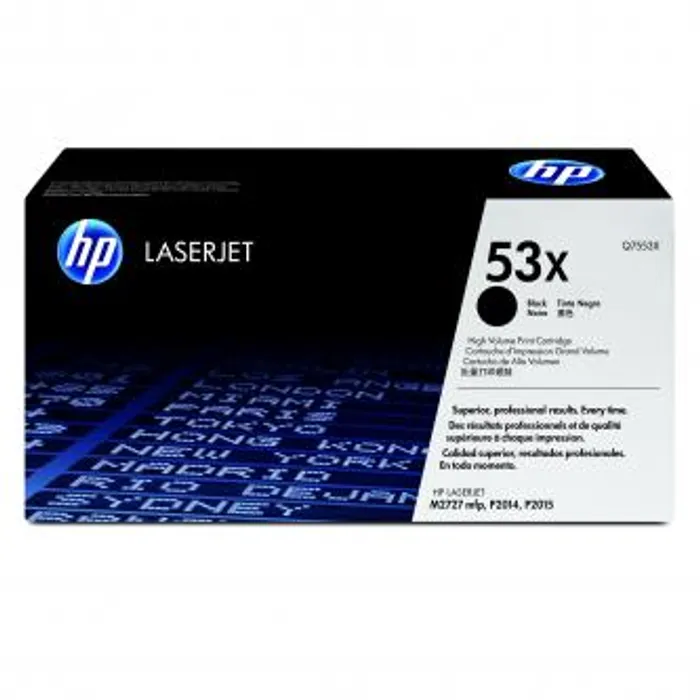 Hauptbild des Produkts HP originální toner Q7553X, black, 7000str., HP 53X, HP LaserJet P2010, P2015, O