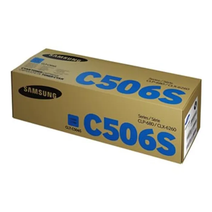 Hauptbild des Produkts HP originální toner SU047A, CLT-C506S, cyan, 1500str., C506S, Samsung CLP-680DW, CLP-680N