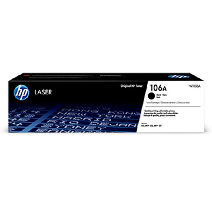Hauptbild des Produkts HP originální toner W1106A, black, 1000str., HP 106A, HP Laser 107, MFP 135, MFP 137, O
