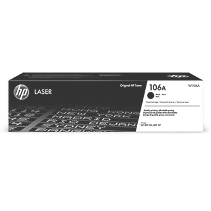 Hauptbild des Produkts HP originální toner W1106A, black, 1000str., HP 106A, HP Laser 107, MFP 135, MFP 137, O