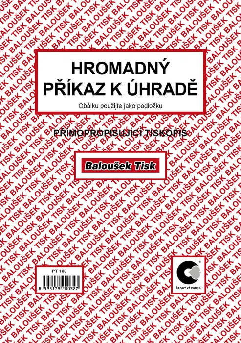 Hauptbild des Produkts Hromadný příkaz k úhradě A5 PT100