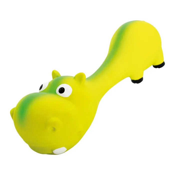 Hauptbild des Produkts Hrošík ležící - tvar činky, se zvukem, 22 cm, latex, zelená, HipHop