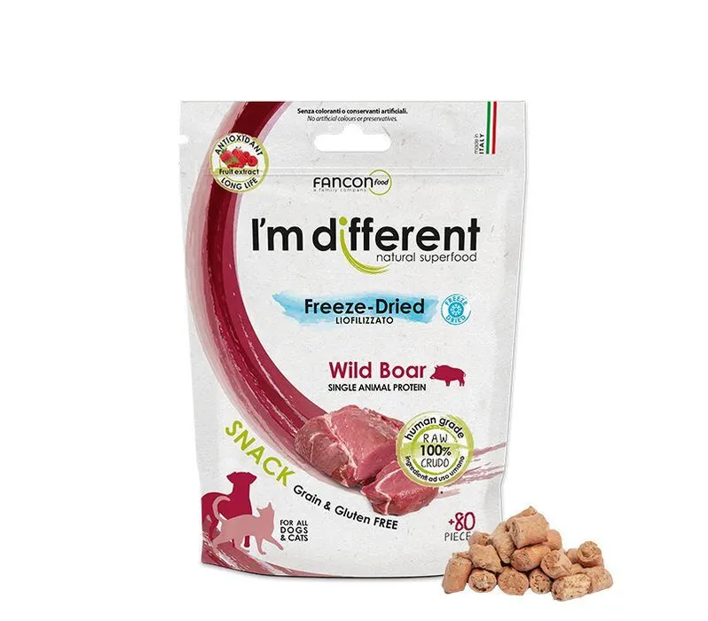 Hauptbild des Produkts I´M DIFFERENT SNACK divočák - mrazem sušený pamlsek, 40 g