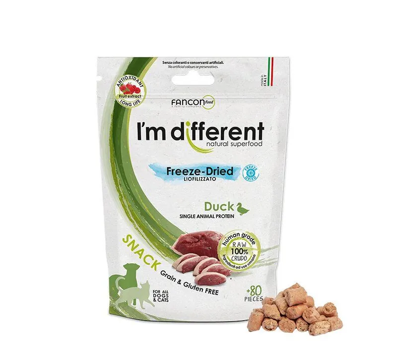 Hauptbild des Produkts I´M DIFFERENT SNACK kachna - mrazem sušený pamlsek, 40 g
