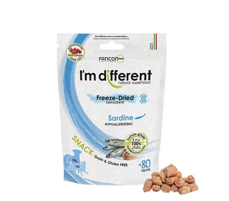 Hauptbild des Produkts I´M DIFFERENT SNACK sardinky - mrazem sušený pamlsek, 40 g