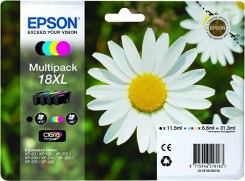 Hauptbild des Produkts Inkjet cart.multipack pro "XP 30, 102, 202, 205" tiskárny, EPSON B+C+M+Y, 31,3ml