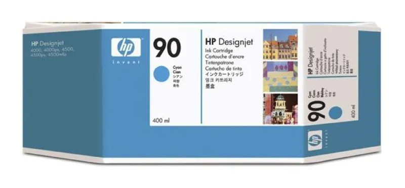 Hauptbild des Produkts Inkjet cart.pro "DesignJet 4000" tiskárnu, HP "Nr.90" Cyan, 400ml