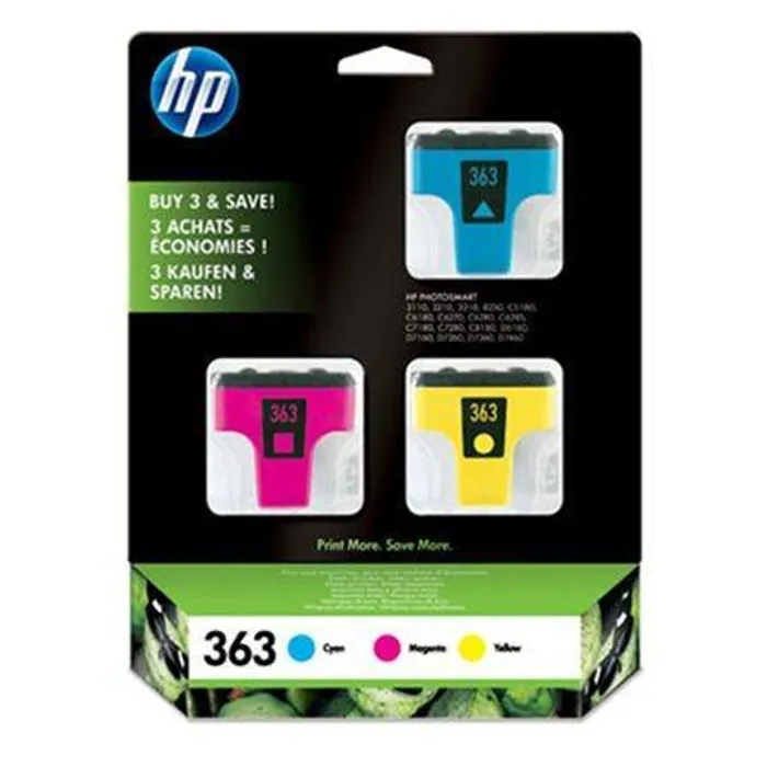 Hauptbild des Produkts Inkjet cart.pro multipack "Photosmart 3210" tiskárnu, HP "Nr.363" c+m+y, 400+370+500 stran