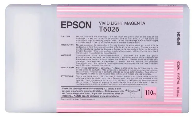 Hauptbild des Produkts Inkjet cart.pro "StylusPro 7880, 9880" tiskárny, EPSON Vivid Světlá Magenta, 110ml