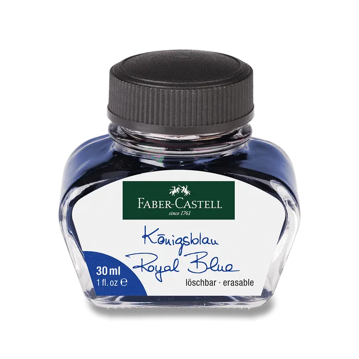 Hauptbild des Produkts Inkoust ve skleněné lahvičce 30ml, modrá Faber Castell (149839)