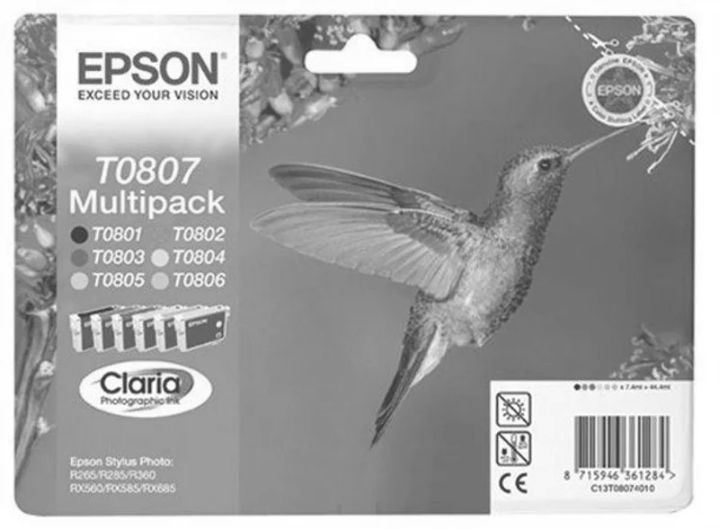 Hauptbild des Produkts Inkoustová cart. multipack pro tiskárnu "StylusPhoto R265", EPSON B+C+M+Y+PC+PM, 44,4ml