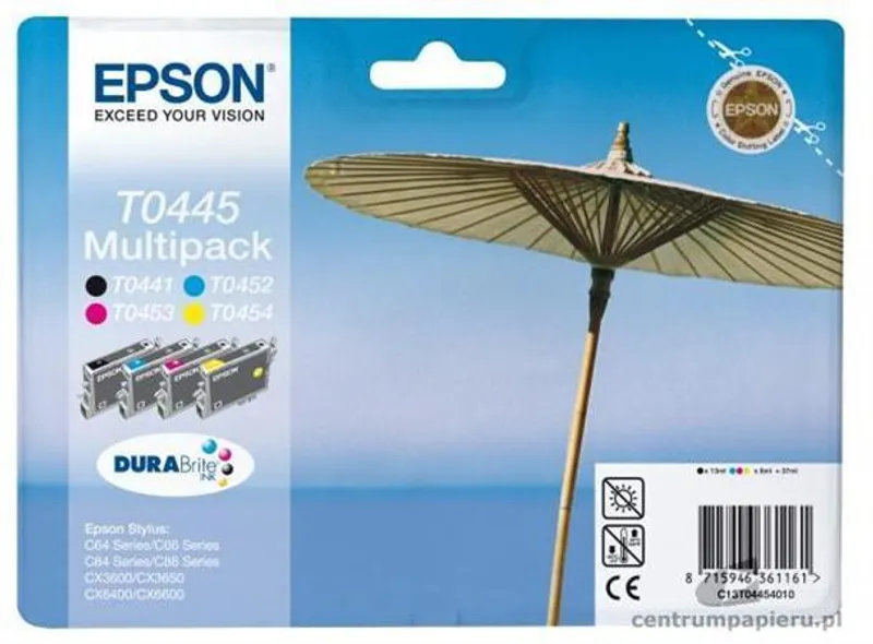 Hauptbild des Produkts Inkoustová cart. multipack pro tiskárny "Stylus C64, C66, C84", EPSON B+C+M+Y, 37ml
