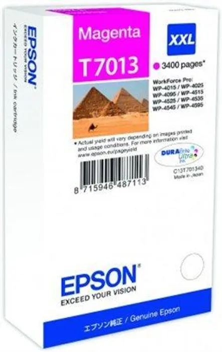 Hauptbild des Produkts Inkoustová cart. pro tiskárny "série Workforce Pro 4000, 4500", EPSON Magenta, 3,4 tis.str