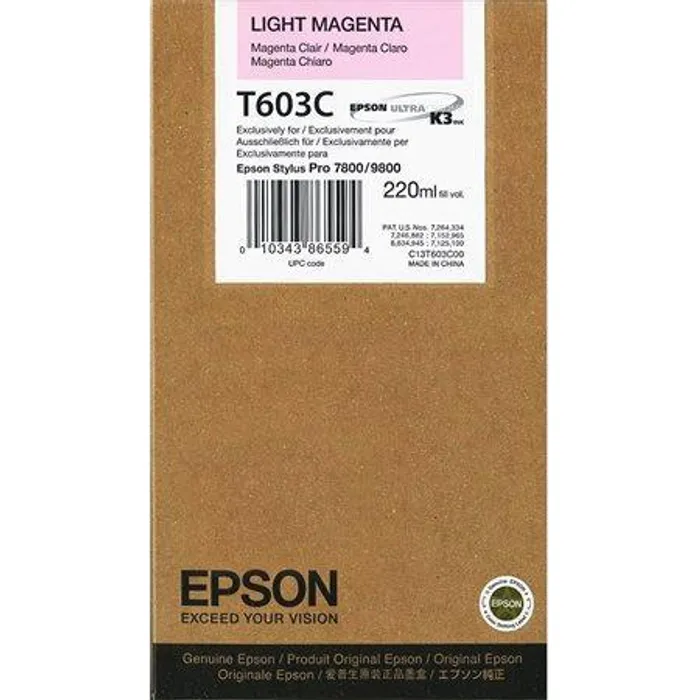 Hauptbild des Produkts Inkoustová cart. pro tiskárny "StylusPro 7880, 9880", EPSON Světlá Magenta, 220ml