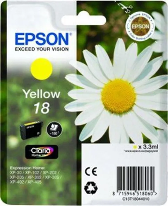 Hauptbild des Produkts Inkoustová cart. pro tiskárny "XP 30, 102, 202, 205", EPSON Žlutá, 3,3ml