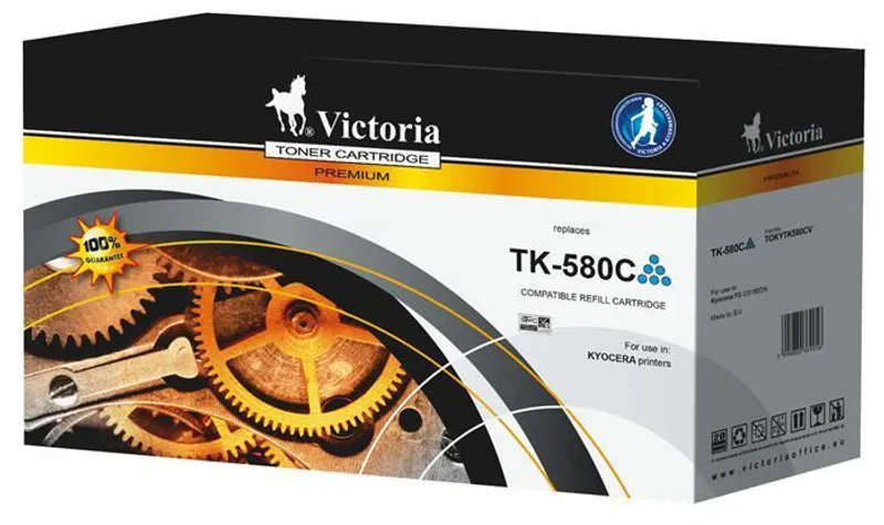 Hauptbild des Produkts Inkoustová cartridge 580 do tiskáren FS C5150DN, modrá, 2 800 stránek, VICTORIA