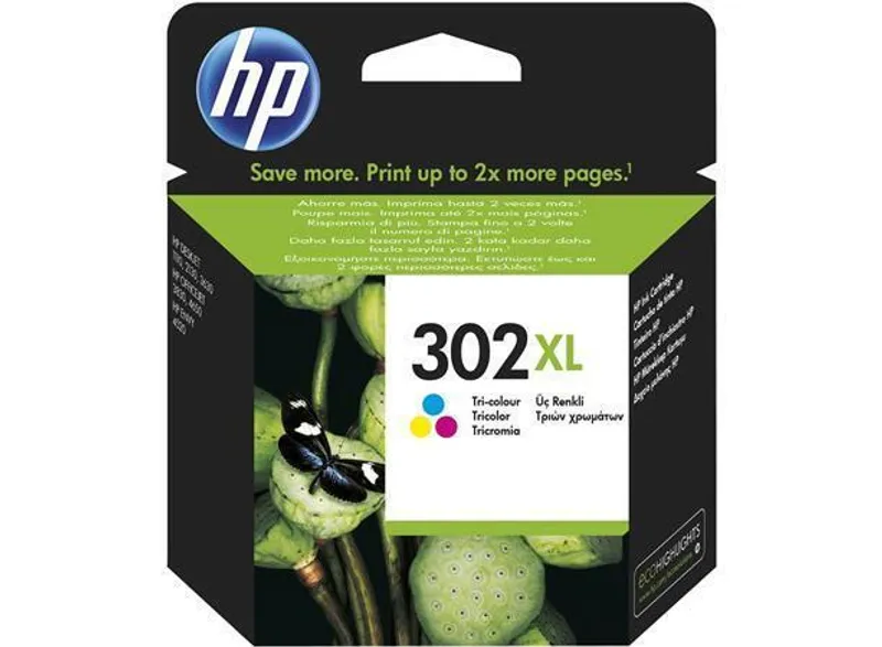 Hauptbild des Produkts Inkoustová cartridge HP 302XL color, do tiskárny DeskJet 2130, 3 barvy, 8 ml, HP