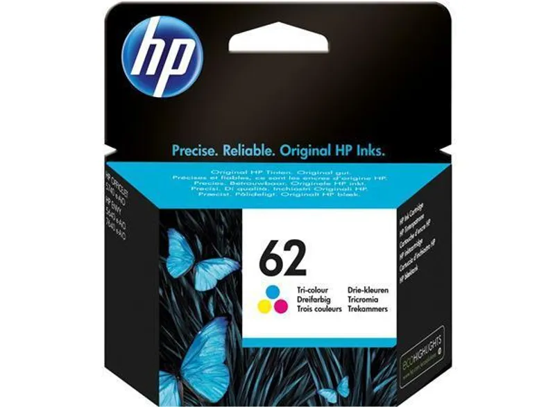 Hauptbild des Produkts Inkoustová cartridge HP 62, do tiskárny ENVY 5640, 7640, 5740 , 3 barvy, 4,5 ml, HP