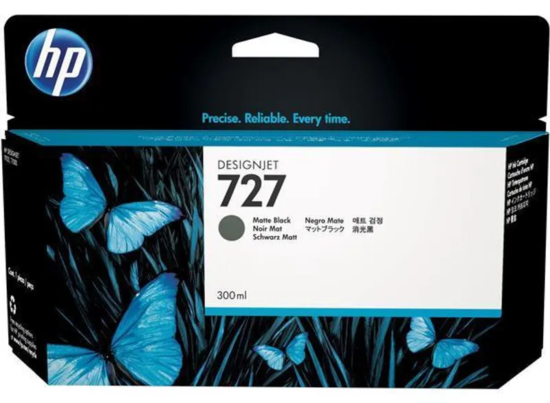 Hauptbild des Produkts Inkoustová cartridge HP 727, do tiskárny DesignJet T930/T1530/T2530, matná černá, 300 ml,